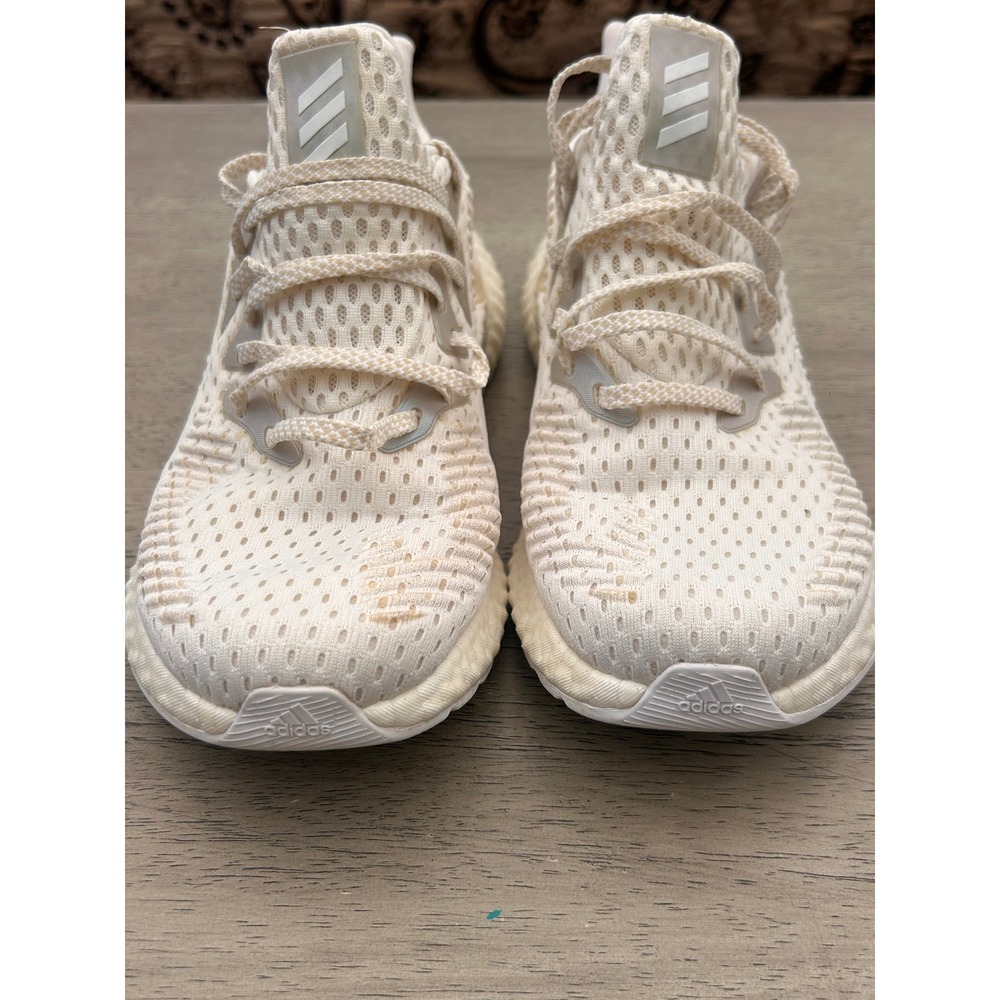 Adidas Alphaboost Running Shoes Mens 6 Cream White EH3314 Sample Sneakers - Picture 4 of 11